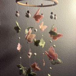 Handmade Baby Butterfly Mobile – Soft & Dreamy Nursery Decor (Please see description)