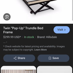 Twin pop out metal frame