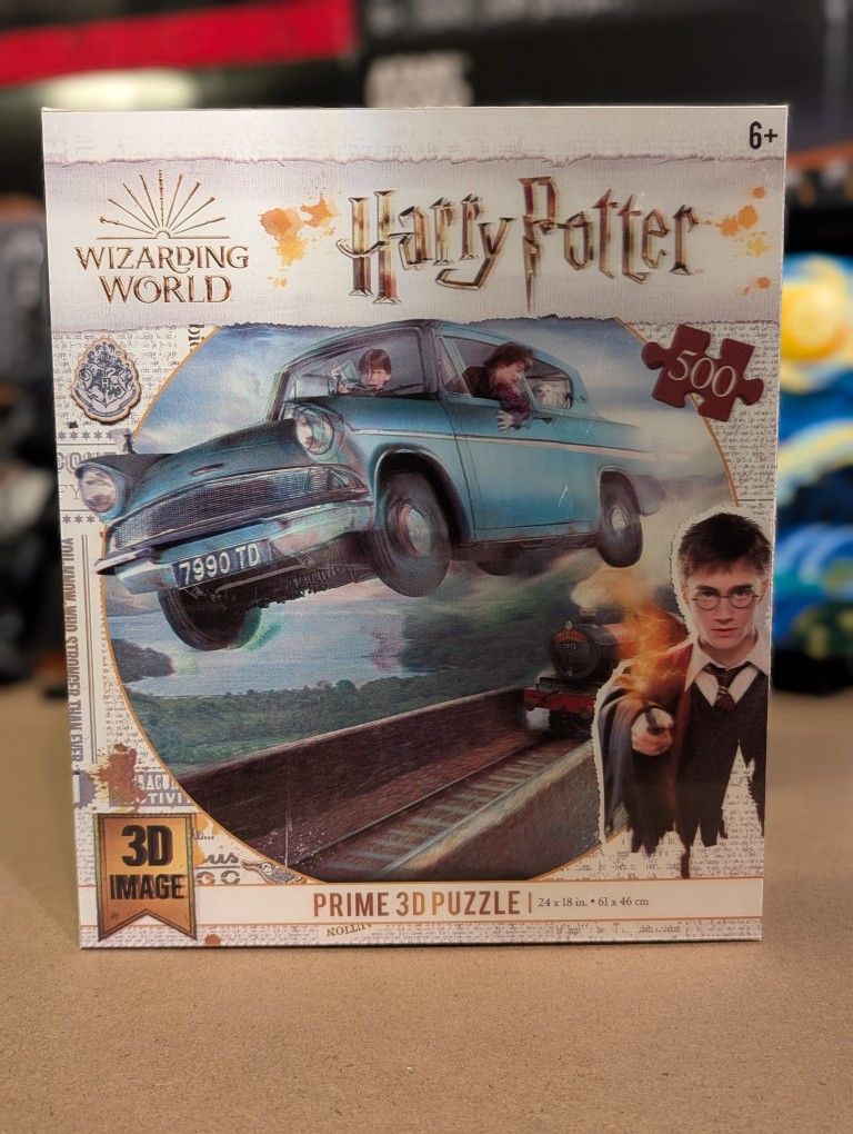 500-Piece Jigsaw Puzzle - Harry Potter - Ford Anglia - 3D Image