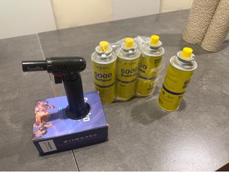 Sondiko Butane Torch - with 4 Butane Canisters