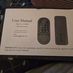brand new deadbolt door lock with keypad and Bluetooth