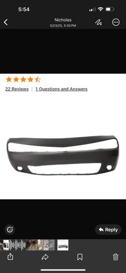 Front Bumper For Dodge Challenger