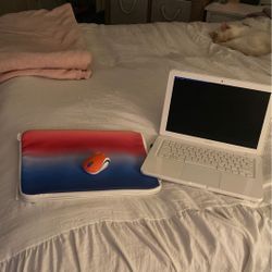 Apple laptop and case/w mouse