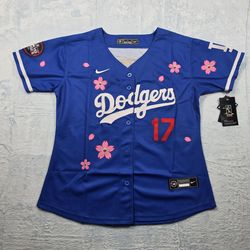 Women's Dodgers Shohei Ohtani #17 Cherry Blossom Jersey Size M