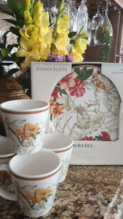 floral dining set 8ct