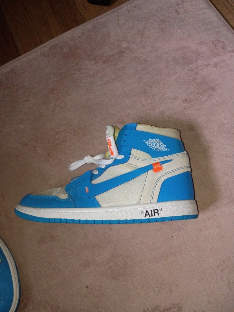 Sz 11 - Jordan 1 Retro OG x Off-White High UNC - Pre Owned -
