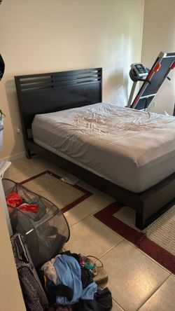 Bed And Bed Frame For Sale With End Table