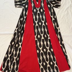 Red Black Women’s Kaftan 