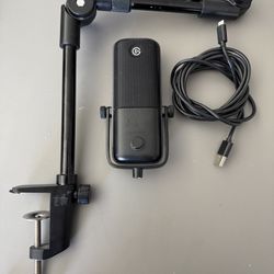 Elgato Wave 3 USB Mic  With Custom Boom Arm And Used Sun Hauser  Headphones