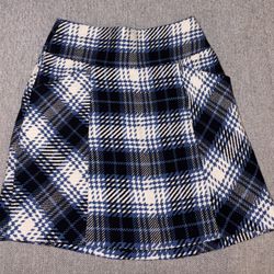 Maeve by Anthropologie Plaid tweed Skirt 