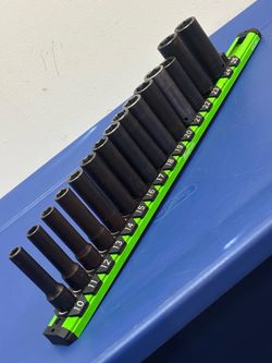 Snap-on Took  15 pc 1/2" Drive 6-Point Metric Flank Drive® Deep Impact Socket Set (10–24 mm)