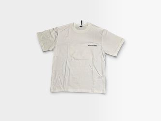 Burberry White Logo T-Shirt