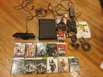 Xbox 360 collection with Xbox Kinect