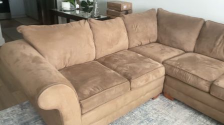 Brown Fabric Couch (Free)