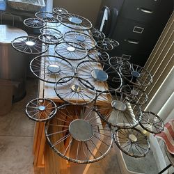 Wall Decor With Round Mirrors 