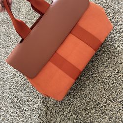 Orange Canvas Tote / Shoulder Bag – Stylish Everyday Bag
