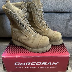 Military Coyote Steel Toe Boots