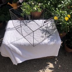 Storage Basket Wire with Fabric Insert 