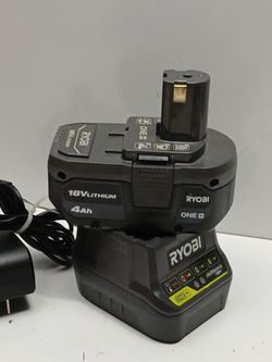 Ryobi 18-volt 4ah Battery And Charger 