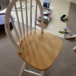 3-Solid Wood Bar Stools