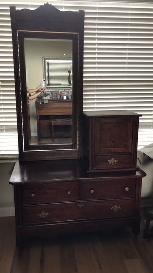 Antique Dresser With Hat Box Mirror For Sale In Clermont Fl Offerup