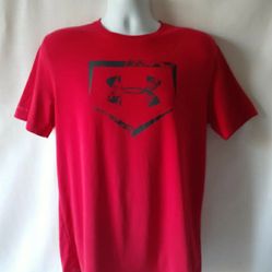 Under Armour baseball men's red short-sleeve t-shirt size S