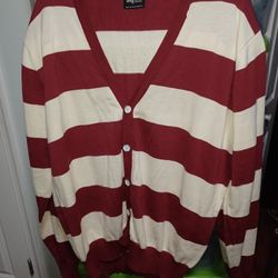 LRG Striped Cardigan 2XL