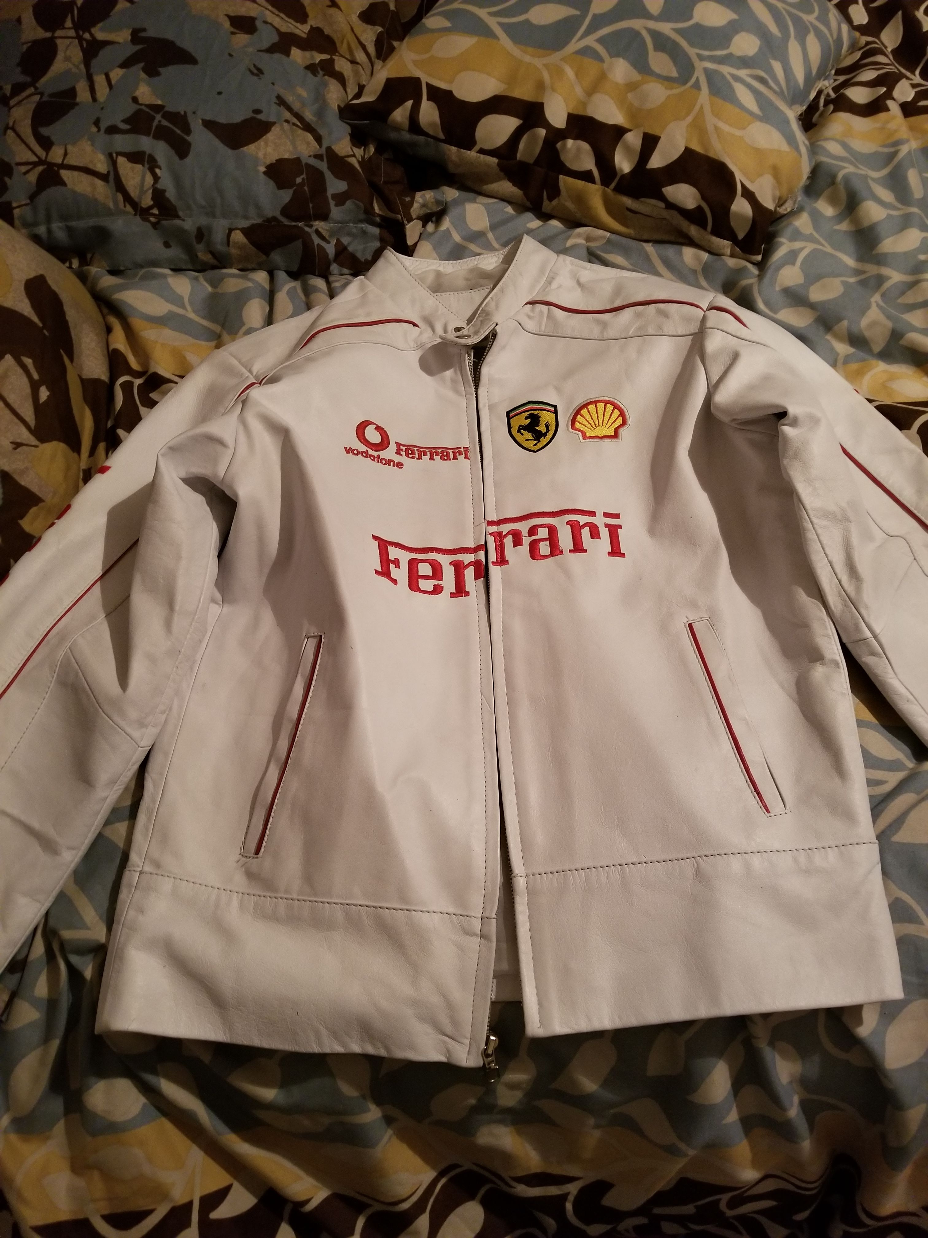 Chamarra ferrari de piel sale