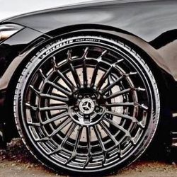 20'' inch Wheels fit Mercedes S550 Bentley S63 Gloss Black GLC CL63 New Rims-We Finance