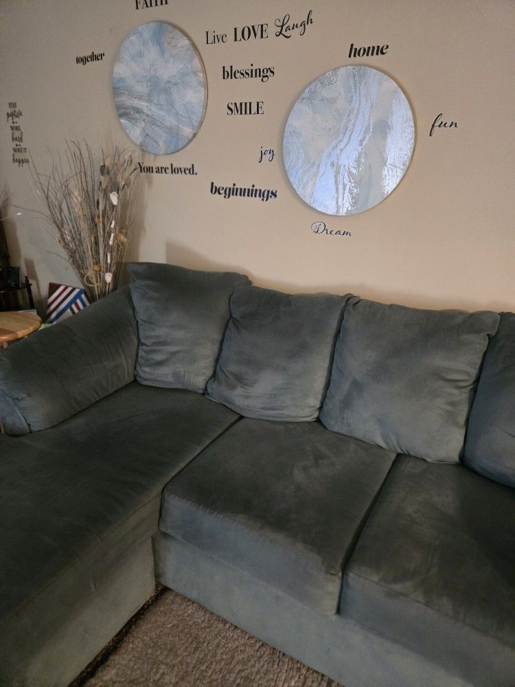 Sofa/chaise Blue