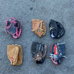 All Leather : Baseball Gloves     $25 Each 