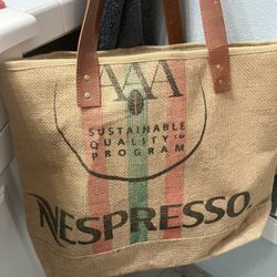 Nespresso limited edition tote bag 