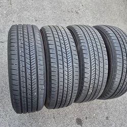 205/55/16 tires and Toyota wheels