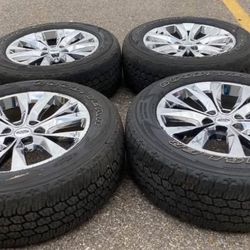 20” Chrome Ford Expedition F150 Lincoln Navigator Mark LT We Finance Rims Tires Factory OEM