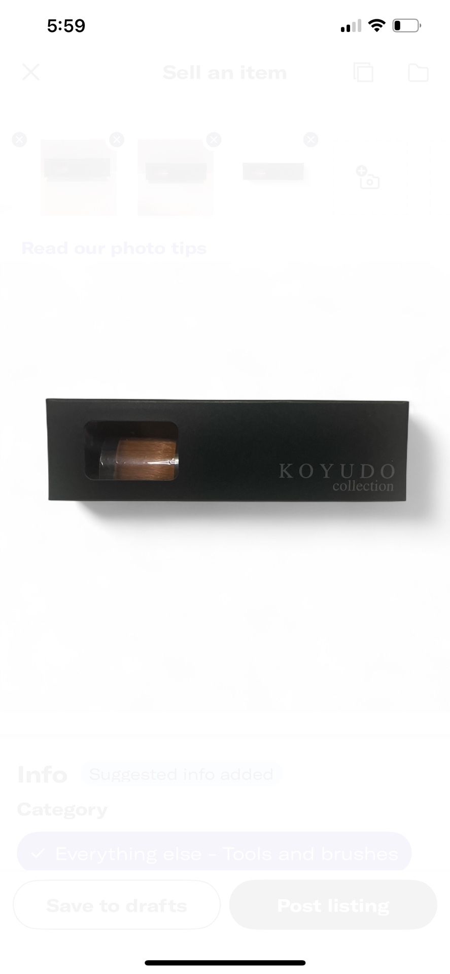 Fu-Pa Series FU-4 Powder/Liquid Foundation Brush.