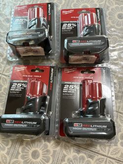 Milwaukee M12 Red lithium High Output Xc5.0