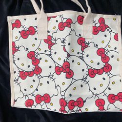 Hello Kitty Canvas Book Bag