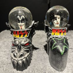 KISS - Paul & Gene Mini Boot Snow Globes