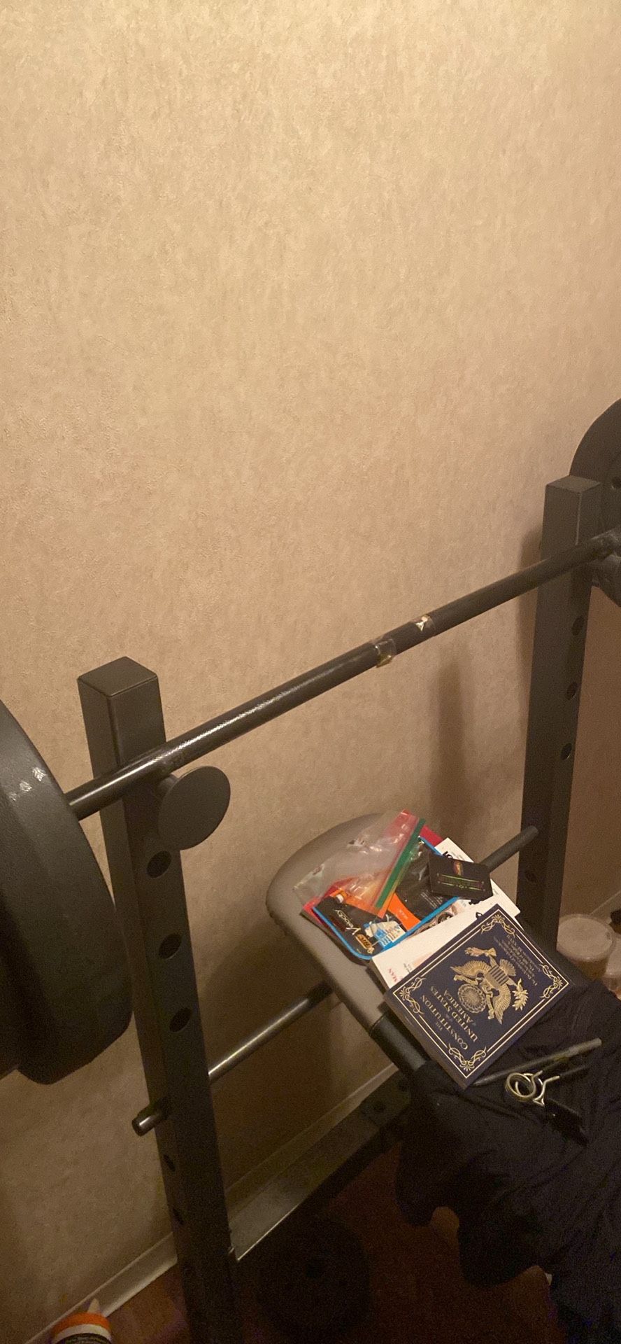 Weight Bench ,Dumbbells and Ab Wheel