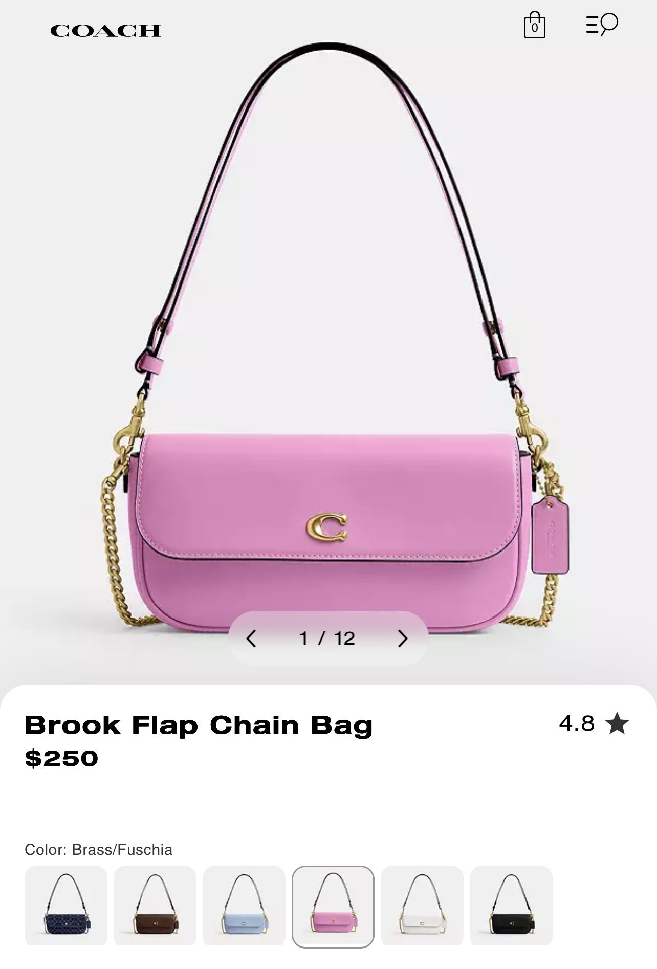 Coach Brook Flap Chain Bag