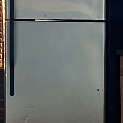 Stainless Steel GE Refrigerator Freezer