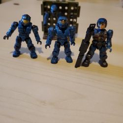 Halo Mega Blocks  97001 UNSC Cobal Combat Unit. Incomplete Set .