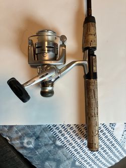6' med graphite rod and shakespere Catera reel.