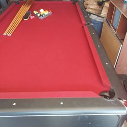 Vintage Pool Table 