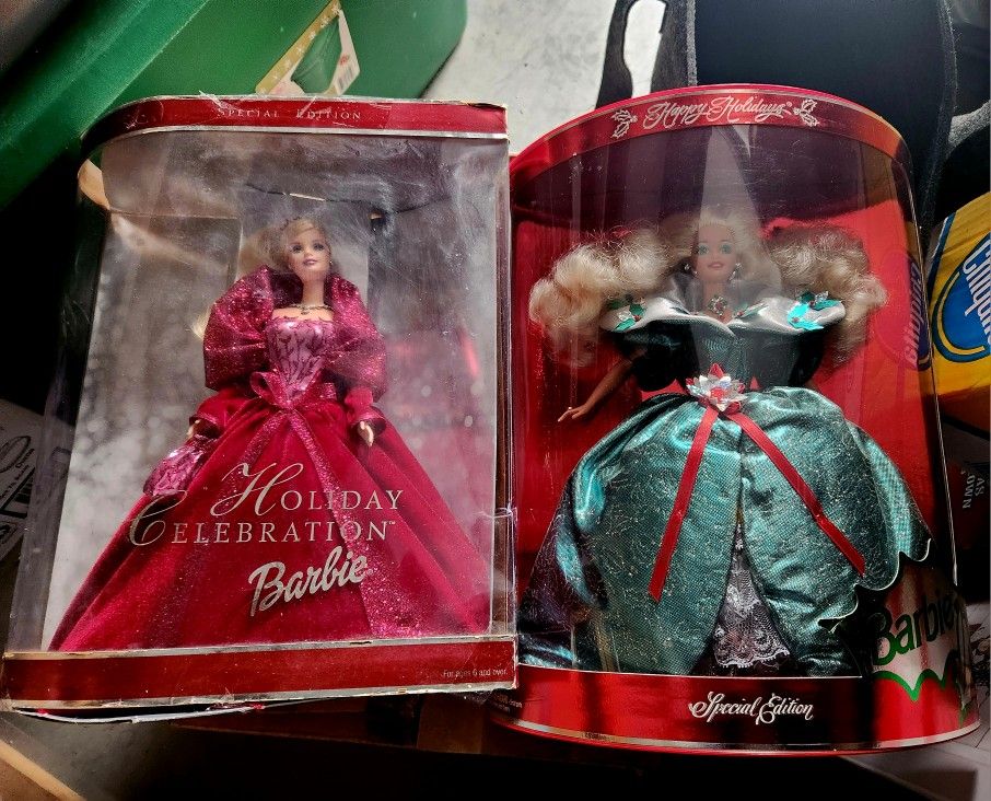 Holiday SPECIAL Edition COLLECTORS BARBIE DOLLS 1995 & 2002