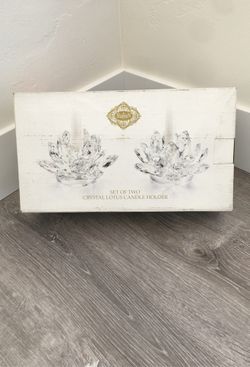 Crystal Candle Holders by Godinger