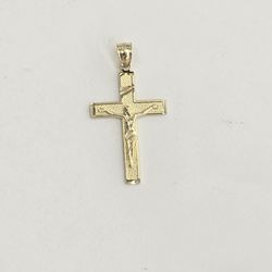 10kt Real Gold Cross Pendant