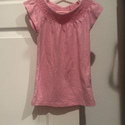 Girls, Pink Shirt, Size 4/5