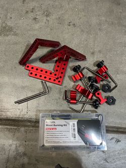 Woodworking Corner Clamps Set with Wood Burning Kit