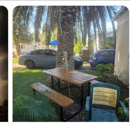 Outdoor Picnic Table with Bench